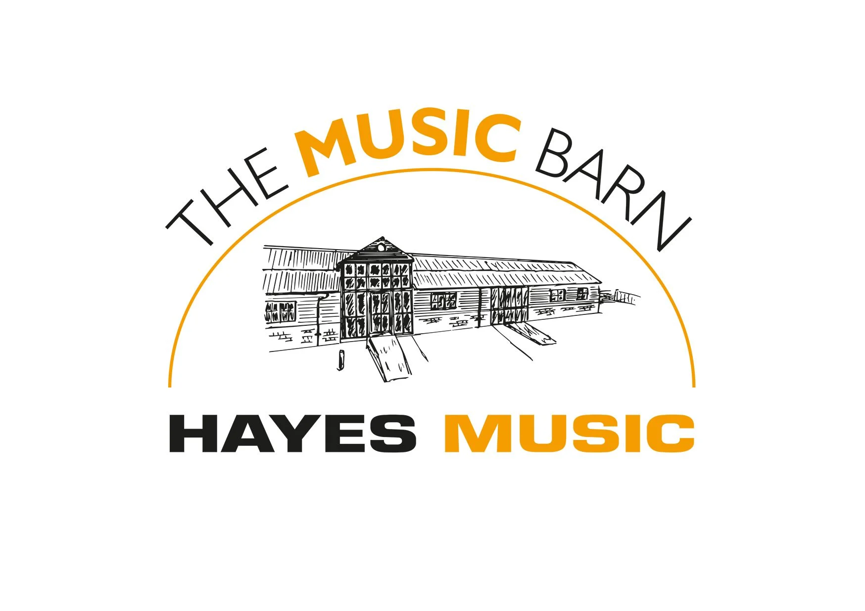 Hayes music The Music Barn logo